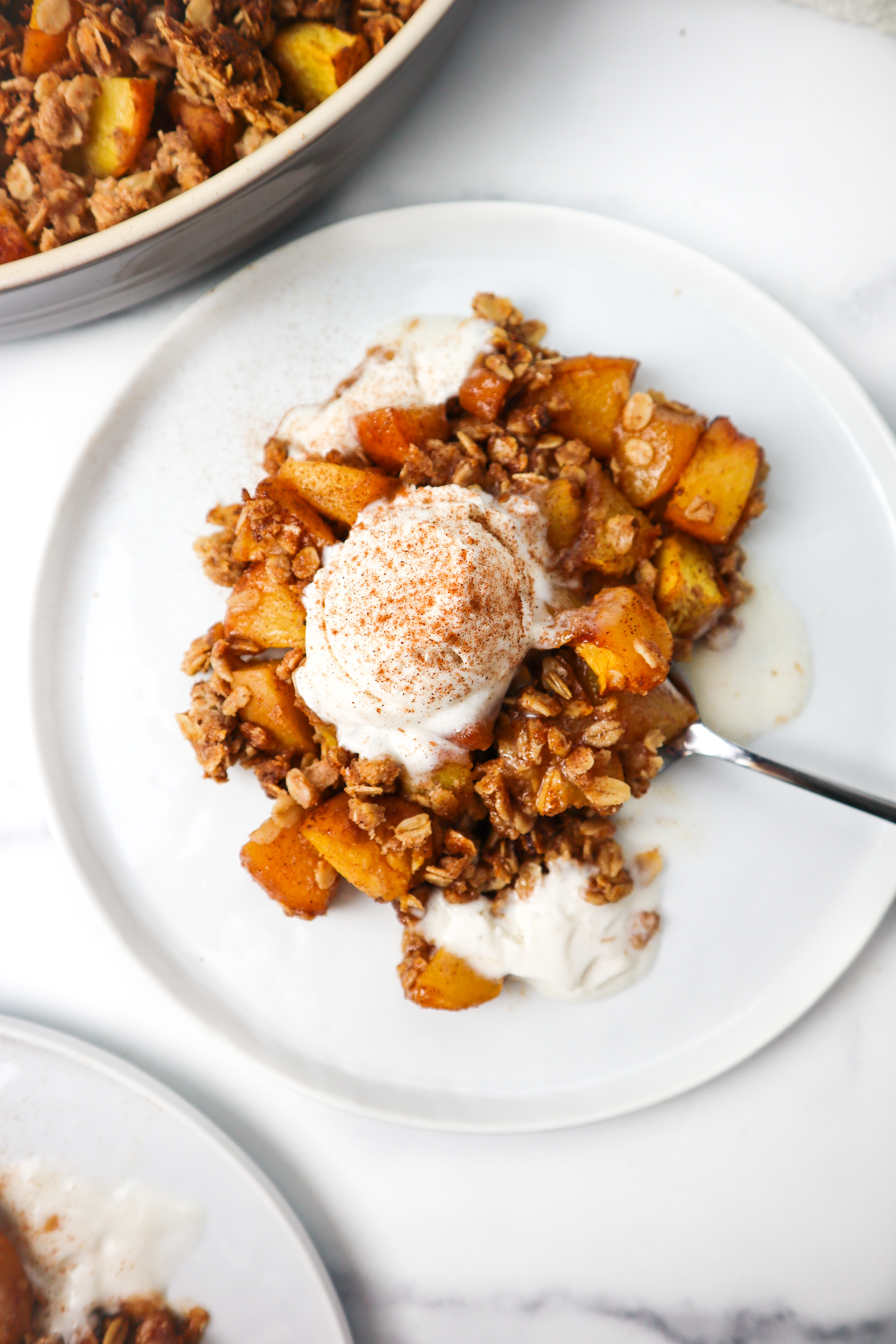 gluten-free PEACH CRISP