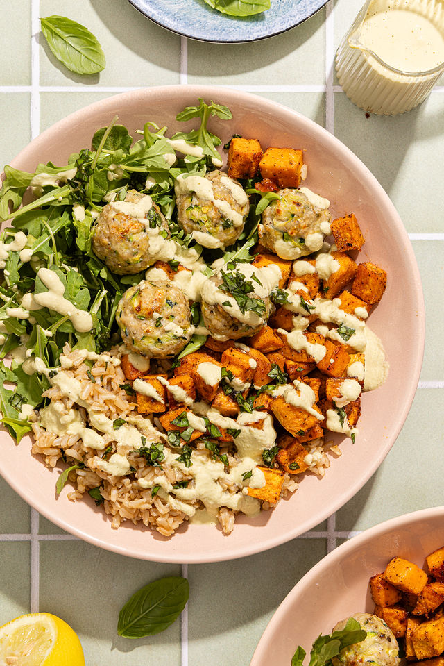 Pesto Chicken Meatballs